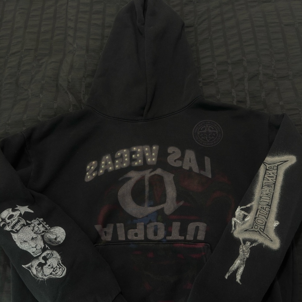 Black Graphic Hoodie